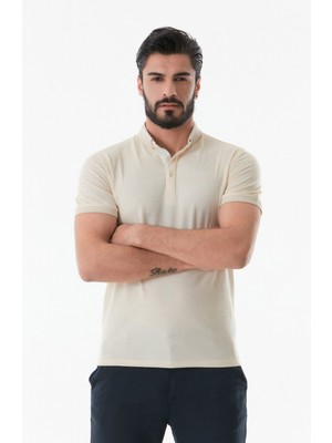 Fullamoda Kırçıllı Polo Yaka T-Shirt