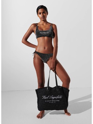 Karl Lagerfeld Siyah Kadın Bikini Alt 240W2214