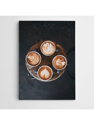 Dekolata Kahve Bardakları Kanvas Tablo