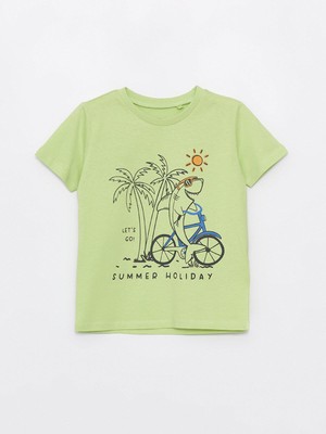 LC Waikiki Lcw Baby Bisiklet Yaka Baskılı Erkek Bebek Tişört