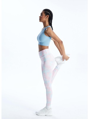 LC Waikiki Lcw Active Beli Lastikli Batik Desenli Kadın Spor Tayt