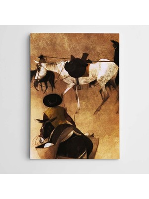 Dekolata Don Kişot  Kanvas Tablo