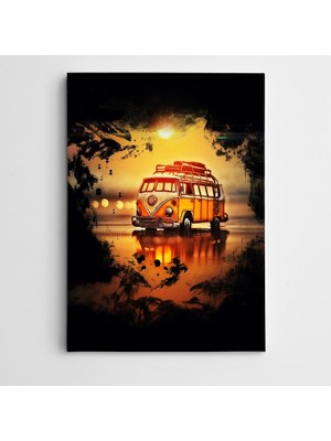 Dekolata Wolkswagen Modern Sanat Kanvas Tablo