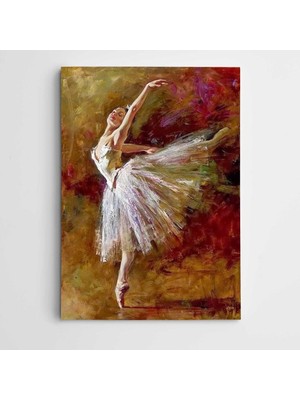 Dekolata Balerin Modern Sanat Kanvas Tablo