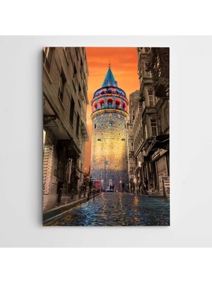 Dekolata Galata Kulesi Kanvas Tablo