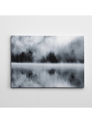 Dekolata Sis Siyah Beyaz Kanvas Tablo