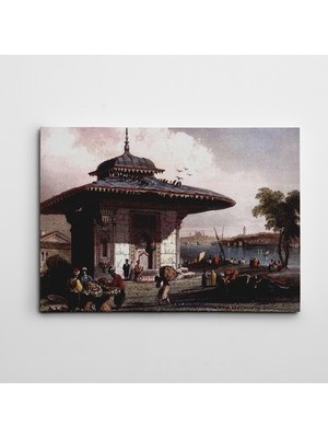 Dekolata Osmanlı Şadırvan Kanvas Tablo