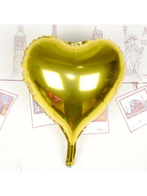 Go İthalat Kalp Uçan Balon Folyo Sarı 80 cm 32 inç