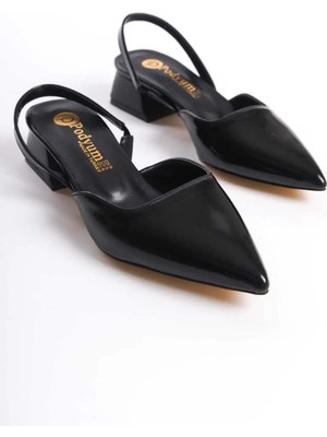 Kadın Sivri Burun Arkası Açık Klasik Topuklu Ayakkabı