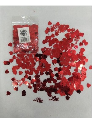 Nedi Masa Konfeti Kalpli ve Love Yazılı 15GR