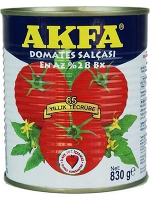 AKFA Domates Salçası Teneke 830 GR (4'lü)