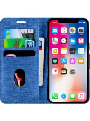 UK Huawei P Smart 2019 Kartvizitli Cüzdan Kılıf