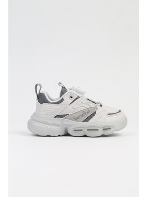 Benetton® Ithal Gri Çocuk Bağcık Mekanizmalı Spor Ayakkabı BNI-10255