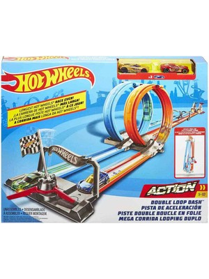 Hot Wheels Çift Çemberde Depar Pist Seti