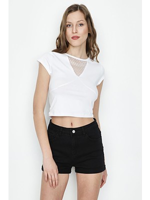 Select Moda Kadın Denim Mini Şort