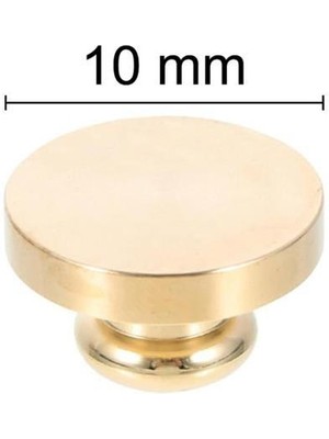 Mühürcüm Mührü Mumu Damga 10 mm Yuvarlak Boş Pirinç Kafa + Ahşap Sap R5799O10