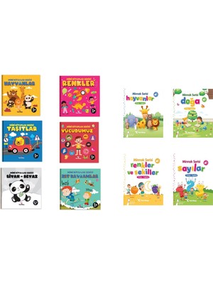 0-2 Yaş  İlk Kitaplarım  Bebek Kitapları Serisi 10 Kitap (0-24 Ay) - Kavramları Öğrenme / Pedagog Onaylı