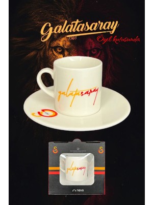 Bayev 2'li Takım Galatasaray Taraftar Lisanslı Özel Kutusunda Kahve Fincanı Gs Babalara Hediye