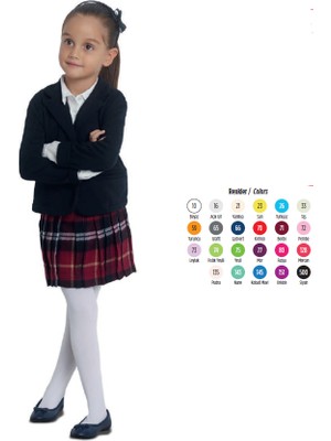 Penti Kız Çocuk Düz Micro 40 Mus Külotlu Çorap