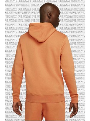 Nike Sportswear Hoodie Fleece  Orange Şardonlu Kapüşonlu Sweatshirt Orange