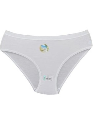 Berrak 11554 Kadın Bambu Slip Külot Beyaz