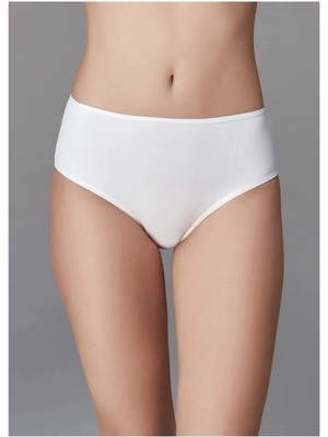 Berrak 11660 Kadın Yüksek Bel Bikini Külot Beyaz Tekli Ürün