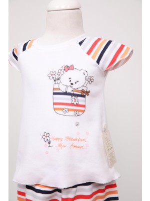 Pini Baby Reglan Kol Yazlık Bebek Takım 3579