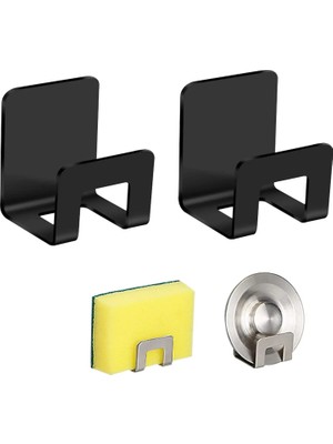 Velux Home Ömür Boyu Paslanmaz 1 Adet Çok Amaçlı Bulaşık Süngeri Teli ve Lif Tutucu Banyo Mutfak Organizer