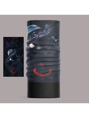 Türk Tasarımlı Motorcu Çok Amaçlı Outdoor Boyunluk Unisex Polar Bandana