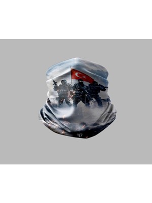 Buffalo Türk Askeri Çok Amaçlı Outdoor Boyunluk Unisex Bandana Renkli Mikro Fiber Kumaş 50 x 25 x 25 cm