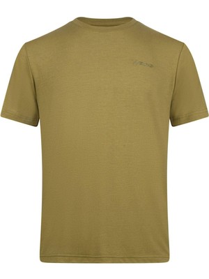 2AS Wınson Erkek Viloft Sıfır Yaka T-Shirt Yeşil 2ASWINMFBSS24