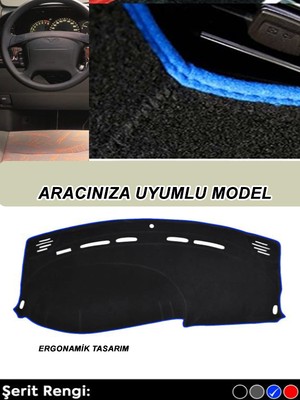 Kumraldede Kıa Sportage (2010-2016) Modeller Için Uyumlu 3D Ön Göğüs/torpido Koruma - Mavi Şerit