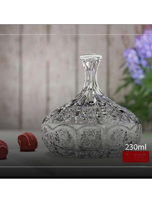 Devigo Bohemia Kapaklı Cam Şekerlik Lokumluk Ikramlık Drajelik 230 ml
