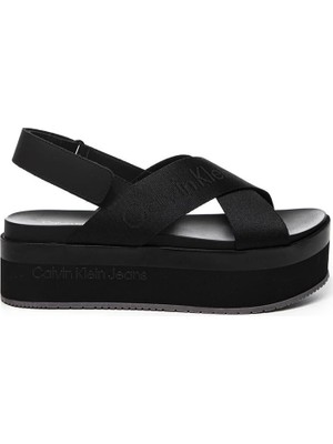 Calvin Klein  Kadın Jeans Cancun   Siyah Sandalet