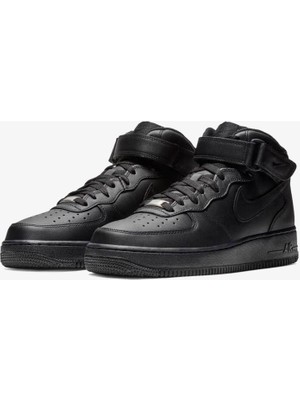 Nike Air Force 1 Mid Erkek Siyah Günlük Ayakkabı