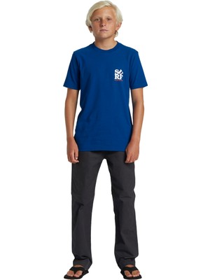 Quiksilver Surf Boe Erkek Çocuk Mavi Tişört