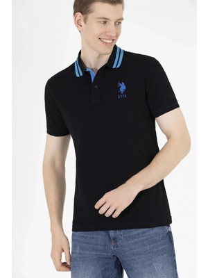 U.S. Polo Assn. Assn Pamuklu Tasarım Detaylı Logolu Slim Fit Polo Yaka T-Shirt Erkek G081GL0111571222