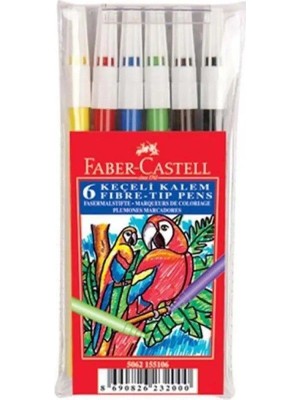 Faber-Castell Yıkanabilir Keçeli Kalem 6 Renk