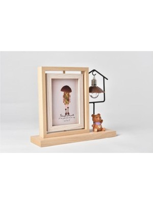 Setabianca Seta Frame Fotoğraf Çerçevesi Ahşap Lamba Model A 13*18 cm