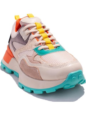 Dagoster DZS07-20141  Bej  Ortopedik Günlük Kadın Spor Ayakkabı