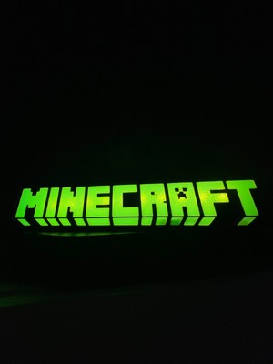 Devotech Minecraft LED ışıklı Lightbox Masa Lambası