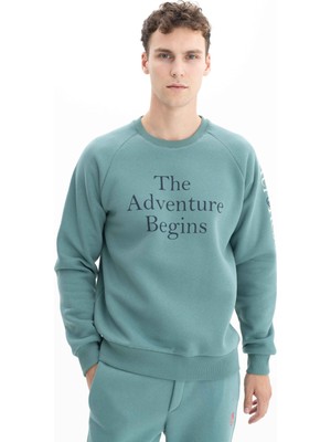 Ar-ma Erkek Büyük Beden Bisiklet Yaka Sweatshirt K26124800701