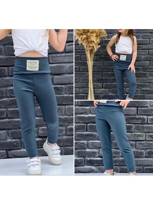 Bubito Mevsimlik Pamuklu Esnek Bebek Çocuk Tayt-Mavi