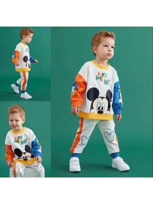 Bubito Mickey Ikili Takım-Beyaz