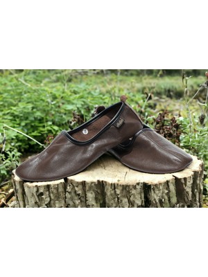 Akdam Siyah Ev ve Tavaf Ayakkabısı "%"100 Deri Hac Umre Tavaf ve Ev Ayakkabısı