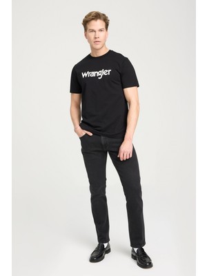 Wrangler Logo Erkek T-Shirt W211922001 Black