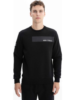 Ar-ma Erkek Regular Fit Şardonlu 3 İplik Bisiklet Yaka Sweatshirt K26124600201