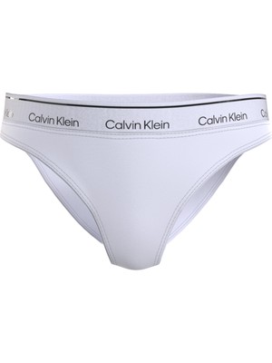 Calvin Klein Beyaz Kadın Bikini Alt Bıkını KW0KW02428YCD