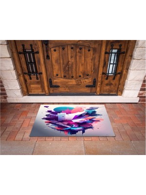 Narnuga 3D Baskı Özel Tasarım   Geometrik Dış Mekan Paspas 38