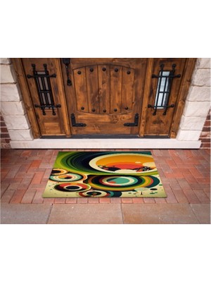 Narnuga 3D Baskı Özel Tasarım   Geometrik Dış Mekan Paspas 65